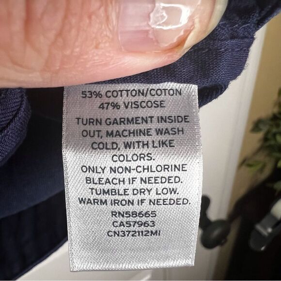 Nordstrom Caslon Jacket Size Medium Doleman Bell Arms Navy Outdoor Cozy Warm - Picture 4 of 5